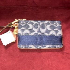 Coach Legacy Denim NWT Signature C wristlet
